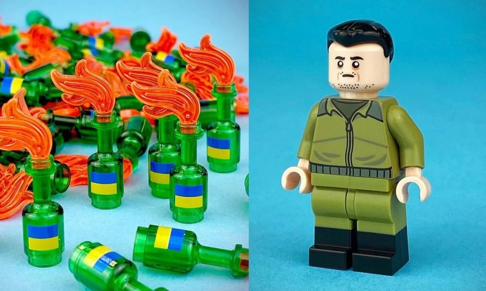 LEGO: Ενισχύει την Ουκρανία με φιγούρες του Ζελένσκι και βομβών μολότοφ